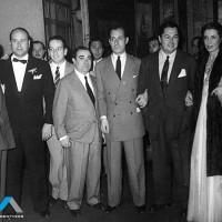 Aprox. 1940 Teatro Casino donde se presentaban audiciones de radio El Mundo, Jaime Font Saravia, Aníbal Troilo y Nelly Omar